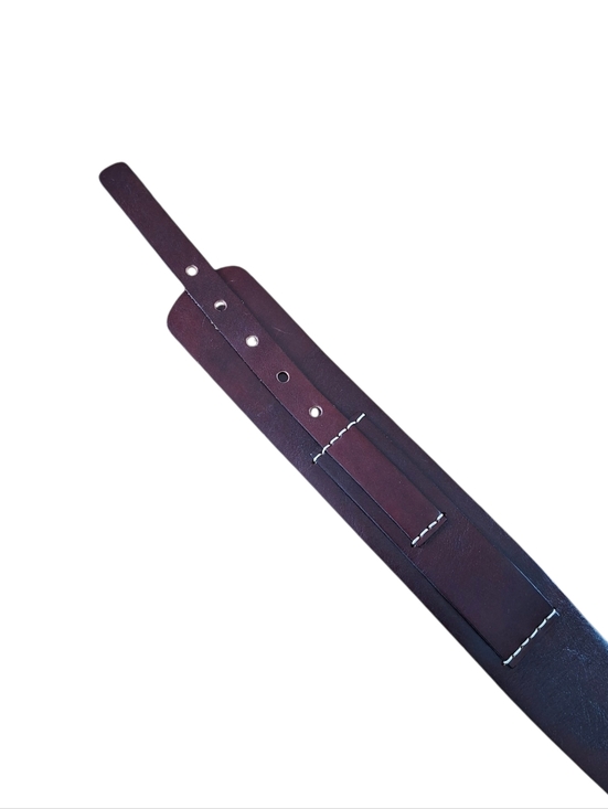 Holt Renfrew Luxe Brown Leather Belt Made in Canada Gold Buckle Timeless Classic - Picture 9 of 15